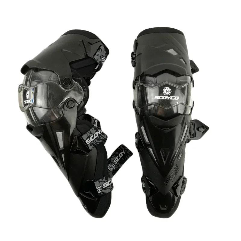 SCOYCO K12 High-Performance Racing Kneepad Protector Safety Gears for Motorcycle Sports Scooter Accessories Motor Racing Guards one  size