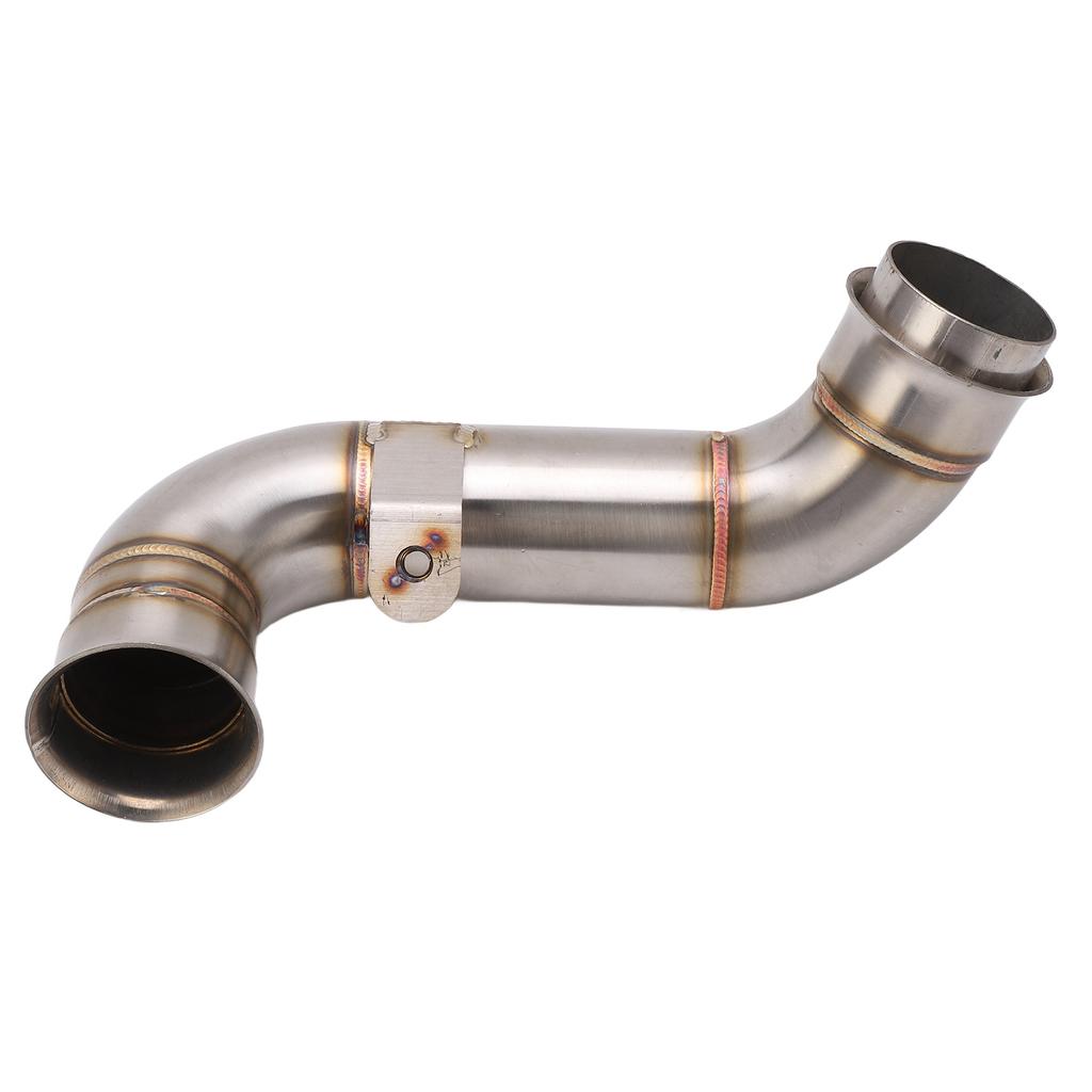 Motorcycle Middle Exhaust Pipe Stainless Steel Silver Rustproof Heat Resistant Replacement For Adventure 790 2019‑2022