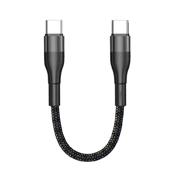 0.25m/1m USB C To Type C Extended Link Cable 66W Fast Charging Charger Cable чёрный