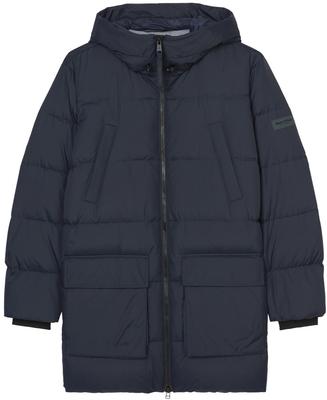 Winterjacke Marc O'Polo Kapuzen-Daunenjacke Regular (429096070270) dunkelmarine