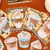 Office School Supplies Milk Tea Coffee Cute Girly Heart Pocket Decoration Note Student Can Tear Off Message Notes N Times Gift