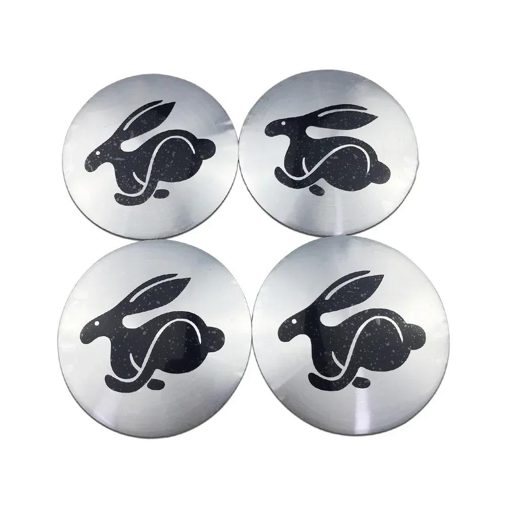 Pegatinas Centrales para Ruedas de Coche de 56MM Insignia de Tapacubos para Volkswagen VW RLINE GTI ABT SR Golf 6 7 8 MK3 MK7 Polo Tiguan Touran Beetle Jetta