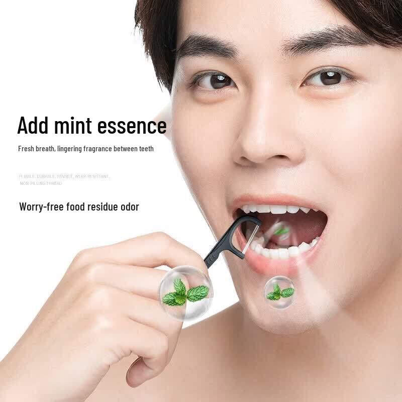 Hefengyu Deep Clean Double-Line Dental Floss Sticks
