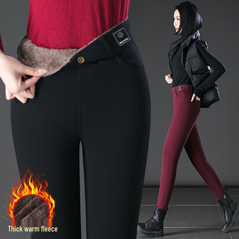 

Жіночі зимові джинси з високою посадкою на флісовій підкладці - Стрункі та теплі 29: 105-115 lbs