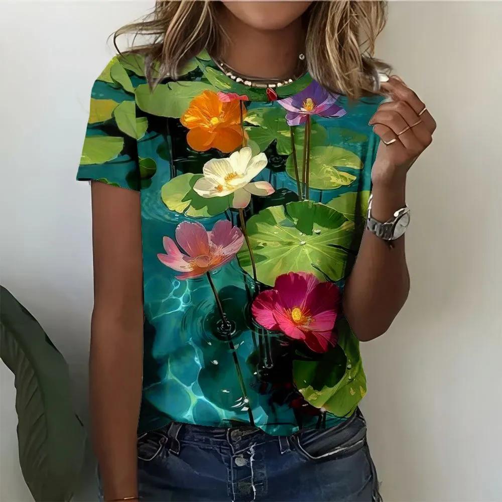 Fashion Versatile Crew Neck Women's Top Casual Loose Short Sleeves Comfortable T-Shirts Women’s