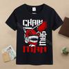 New Chainsaw Man Children T-shirts Anime Character Printed T-shirt Kids Casuals Sports Short Sleeves Tops Baby Boys Clothing