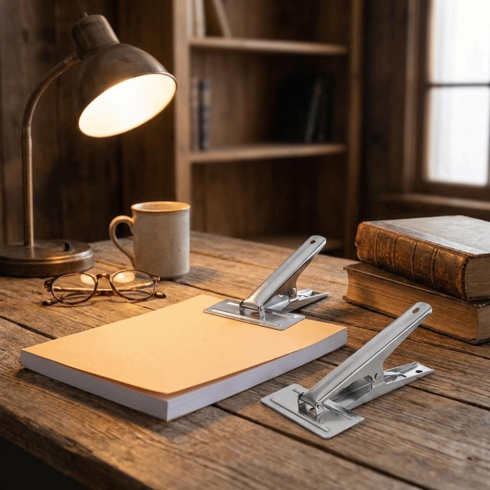 Steel Office Clip Large Document Binding Clip Voucher Binding Clamp  Financial Office