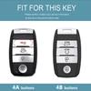 4 Buttons Auto Keyless for Kia Rio Rio5 Sportage R K3 KX3 K4 K5 Ceed Sorento Cerato Optima TPU Car Key Case Shell Fob Cover