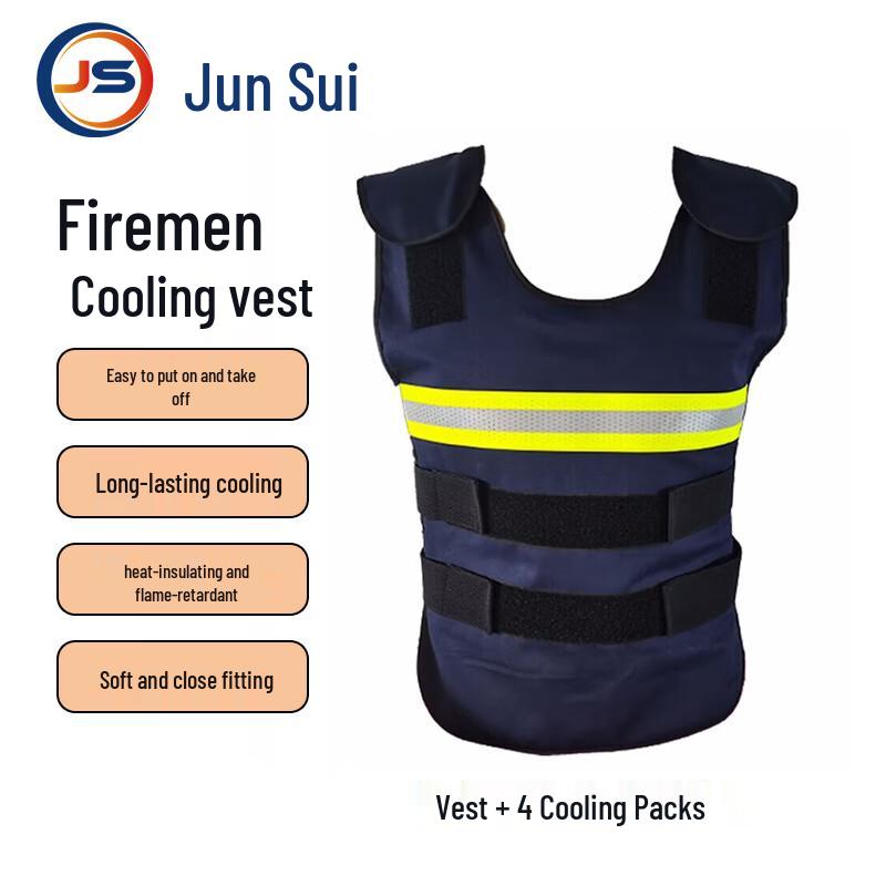 Firefighter Cooling Vest with Reflective Strips