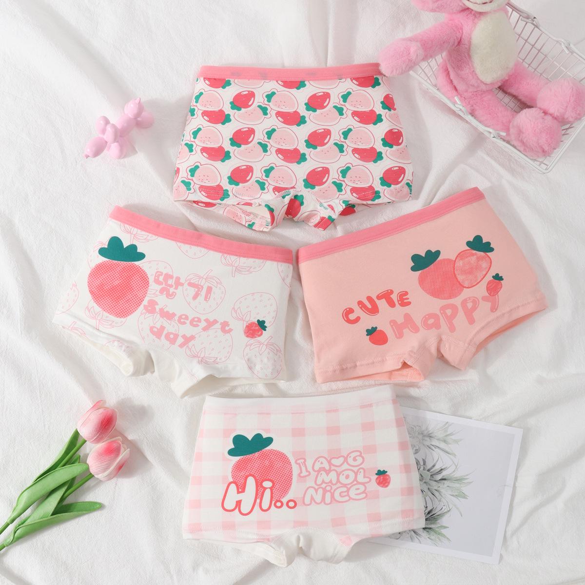 

Трусы-боксеры из чистого хлопка для девочек - Детское нижнее белье класса А M 25-35 lbs 3-6 yrs