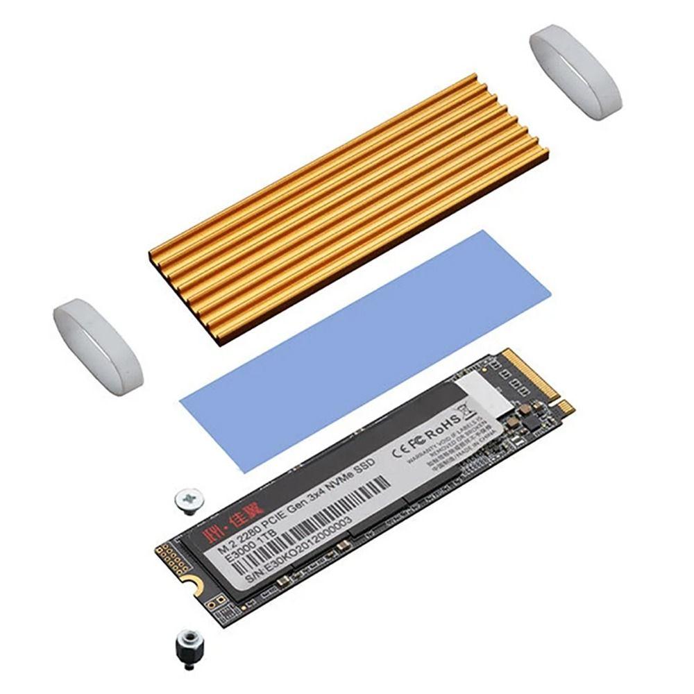 Aluminum Alloy SSD Heat Sink Heatsink Heat Dissipation Set Professional SSD Cooler