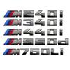 For BMW M 5.5cm Sticker M135I M240D M340I M550D M440D M135D M760LI M140D Modified Digital Displacement Standard ABS Rear Logo rvbf26