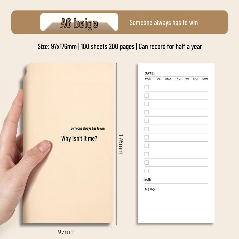 Ujia A6 Daily Planner & Time Management Notebook
