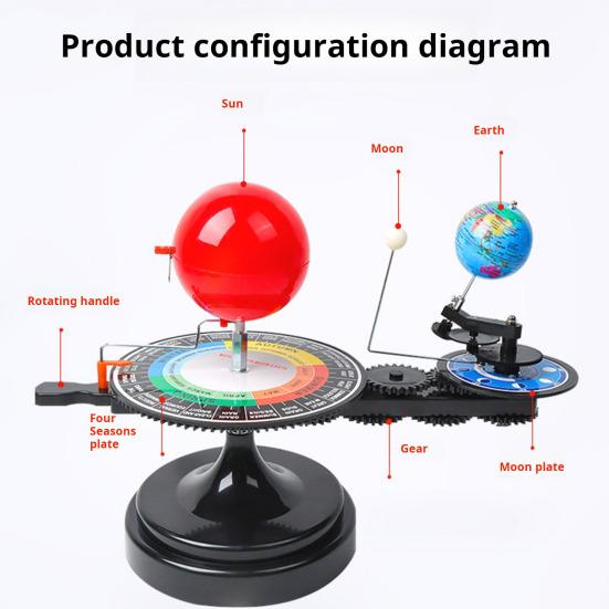 Solar System Model Kit Kids Sun Earth Moon Orbital Model Kit Astronomy Science Education Teaching Tool