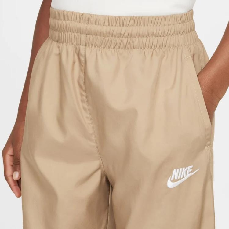 Nike Knitted Sports Pants Sportswear Club Elastic Waistband Comfort Unisex Bottoms Parachute-Beige White HF8141297