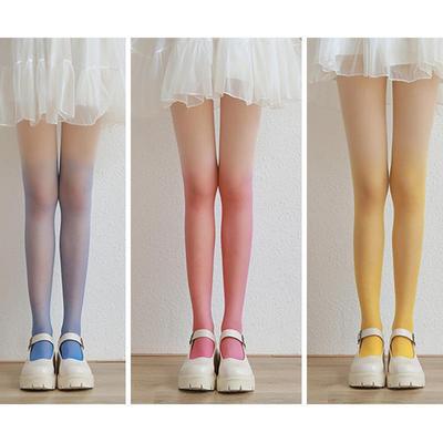 Gradient Candy Color Women's Anti-Snagging Pantyhose - Slimming Stockings and Leggings