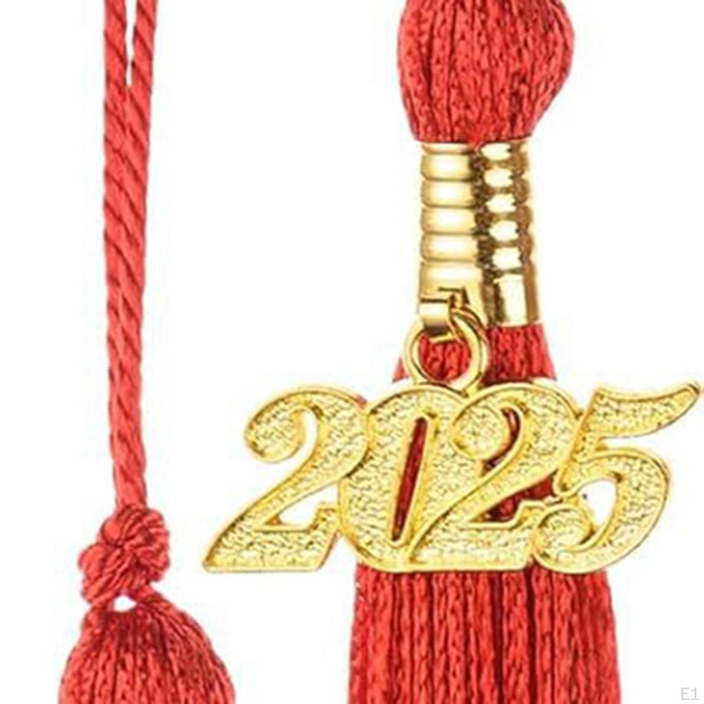 10 Pieces Graduation Tassels for School Memorial Grad with Gold Charm