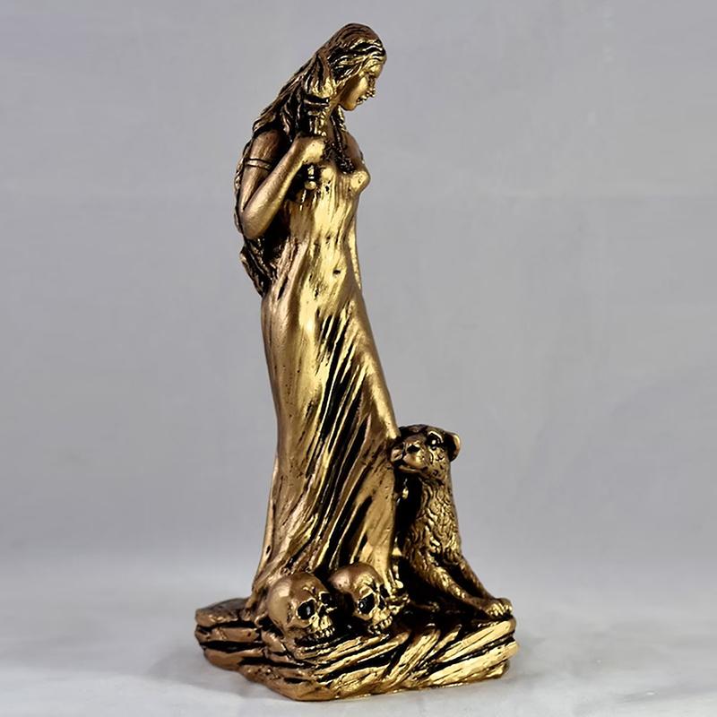 Goddess Statue Resin Sculpture Figurine Retro Witch Statue Goddess Spiritual Figurine Craft Art Statue For Home Decoration
