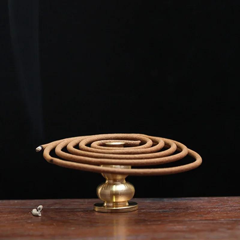 Portable Incense Burner Gourd Shaped Incense Pot Alloy Incense Base Tray Rack For Thread/pan Home Decoration Buddhist