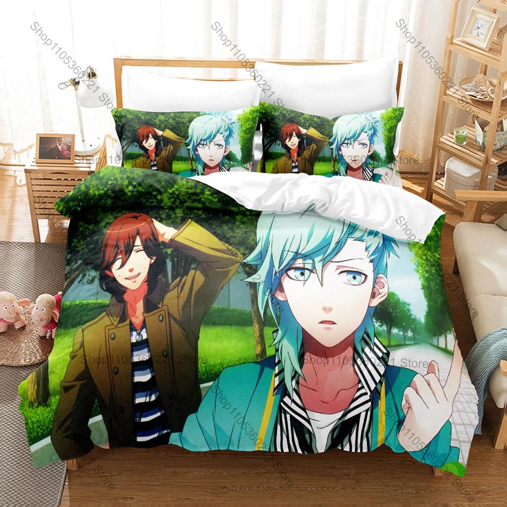 Uta No Prince-sama 3PCS Bedding Set STRISH Idol Print Soft Microfiber Duvet Cover Pillowcase