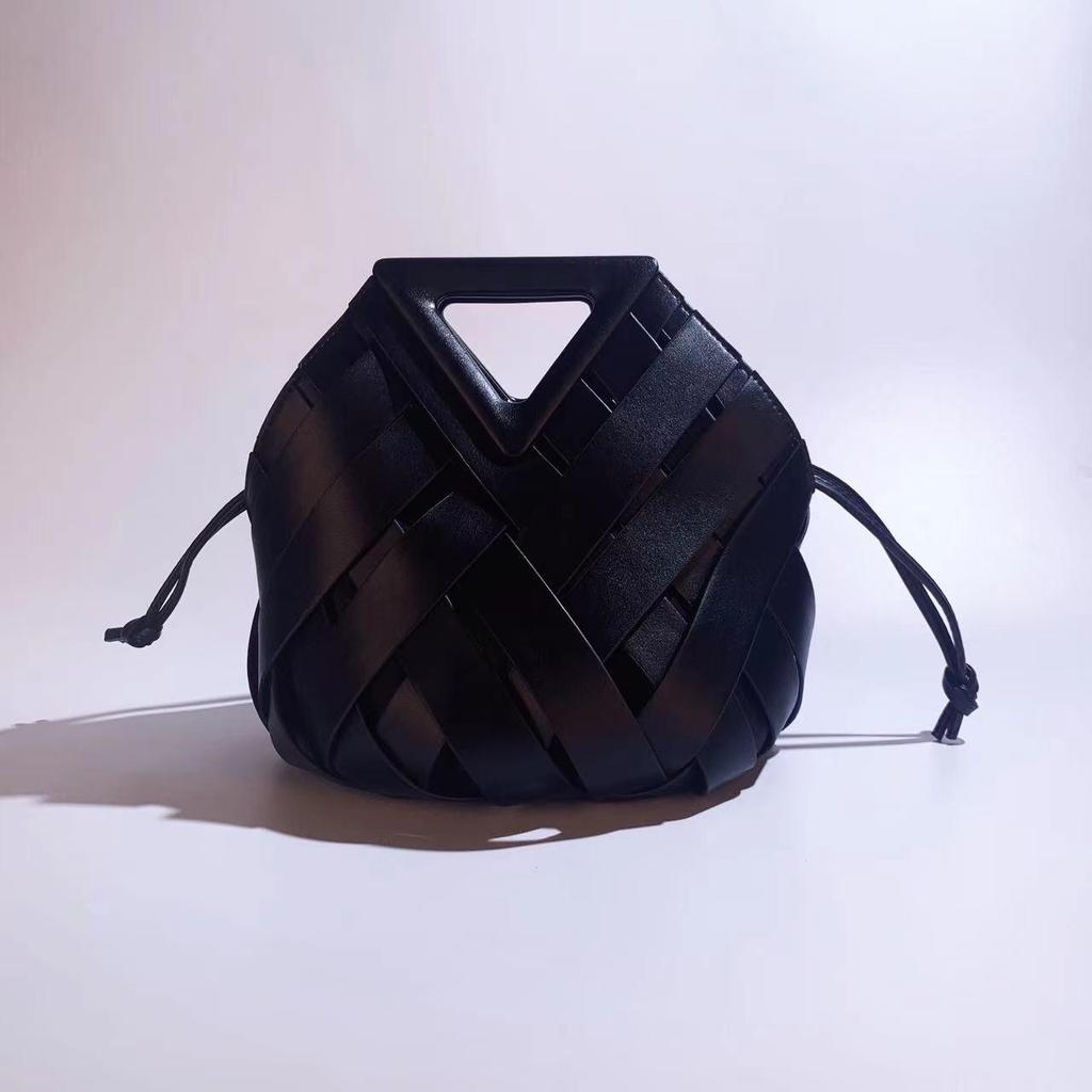 2025 Women's Woven Basket Bag - Large Capacity Birdcage Handbag, Shoulder & Crossbody, Hollow Design