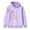 Cartoon Solar System Sun Planets Print Kids Hoodie Boys Girls Casual Long Sleeve Pullover Sweatshirt for Children Daily Wear