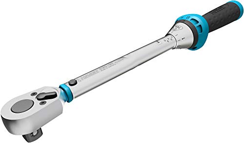

HAZET torque wrench 5120-3CT,10-60Nm, output: square 12.5 mm, 1/2 inch, tolerance: 3%, 30 teeth, operating angle 12 degrees I user-friendly compact re