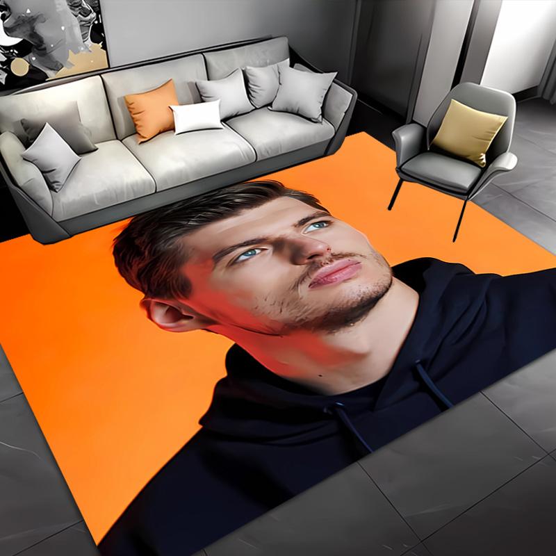 Racing Driver M-Max Verstappen -Themed Entrance Mat,Non-Slip Mat Area Rug,Room Decor,Outdoor Decor,Kitchen Rug,Doormat - Machine Washable,Easy to Clea