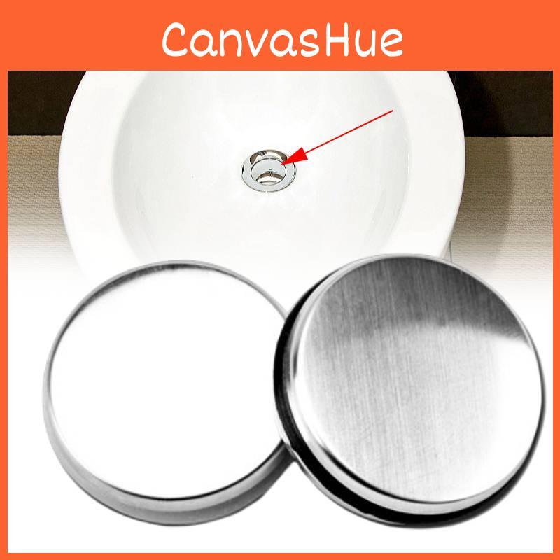 Stainless Steel Flip Top Sink Plug With Black Seal Ring Ideal For Modern Bathrooms And Washbasins