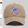 Pc Vintage Purple Floral Dolphin And Butterfly Print Baseball Cap Fashion Casual Vacation Style Printed Design Golf Hat Home