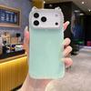 Korean and Japanese Style Solid Color Glitter Case Compatible with iPhone 16 Pro Max Phone Case Apple 17 Rhinestone Lens Case 14/15