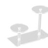 Acryl Display Erhöhungen Klarer Scheibe Durchmesser 6,5 cm Platzsparender Abgestufter Parfüm Organizer Dekoration Halter für Mini-Figuren Spielzeug Zuhause