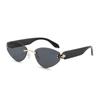 Geometric Unisex Triangular Noframe Sunglasses With Uv Protection For Fashionable Sunwear And Parties