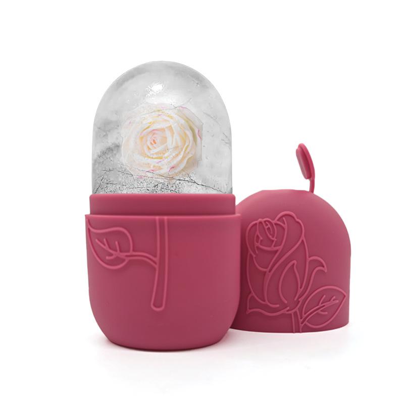 Ice Massage Roller Facial Skincare Ice Massage Roller Facial Massage Tool, Silicone Ice Massage Roller Facial Massager Suitable For Eyes Neck