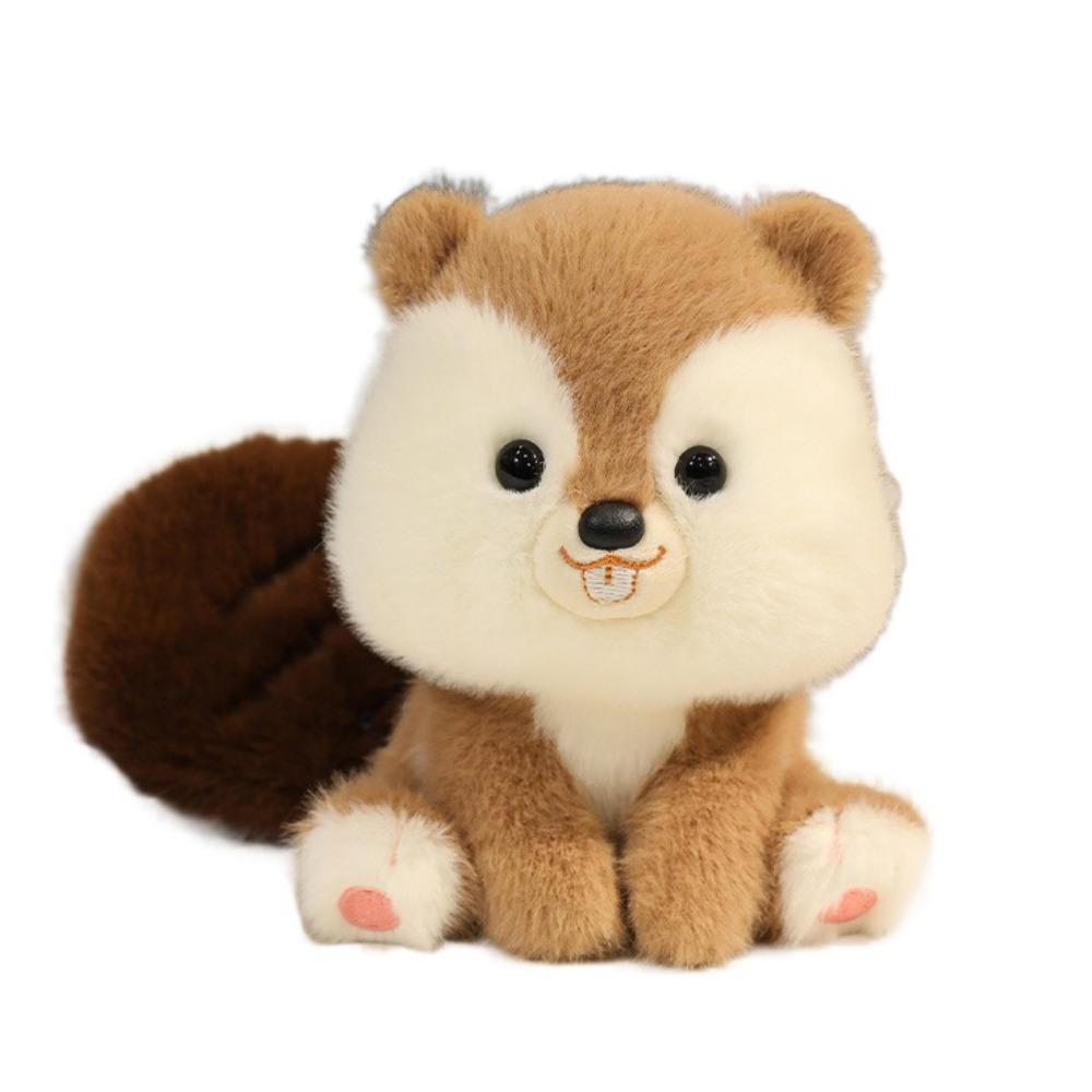 Animals Raccoon Plush Toy Wrist Pad Animal Plush Doll Desk Ornament Sitting Animals Plush  Children