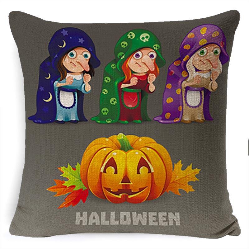 Pillow Case Holiday Party Halloween Horror Bat Office Pillow Case Car Waist Support Cushion Lumbar Pillow