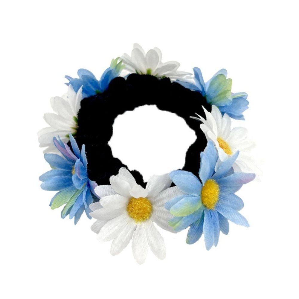 Simulace Látková Květinová Čelenka Elastické Gumičky do Vlasů Sponky Módní Čelenky Ženy Dívky