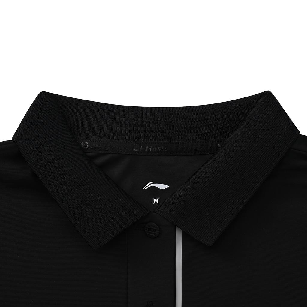Li Ning Tischtennis Serie Einfarbig Schlicht Klassisch Vielseitig Weich Bequem Atmungsaktiv Poloshirt Damen Oberteile APLW658-1