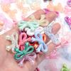 10 Stück 19,5x33,5mm Acryl Schleifenperlen Mehrfarbig Stern Schleifenknoten Abstandshalter Perlen Für Schmuckherstellung DIY Ohrringe Schlüsselanhänger Zubehör