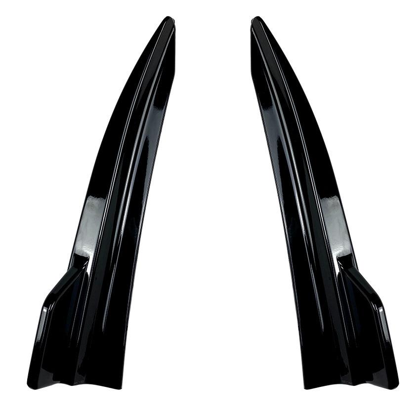 1 Pair Black Car Rear Bumper Diffuser Side Splitters Glossy For BMW 3 Series G20 320i 325i 330i M Sport 2019-2025 accessories