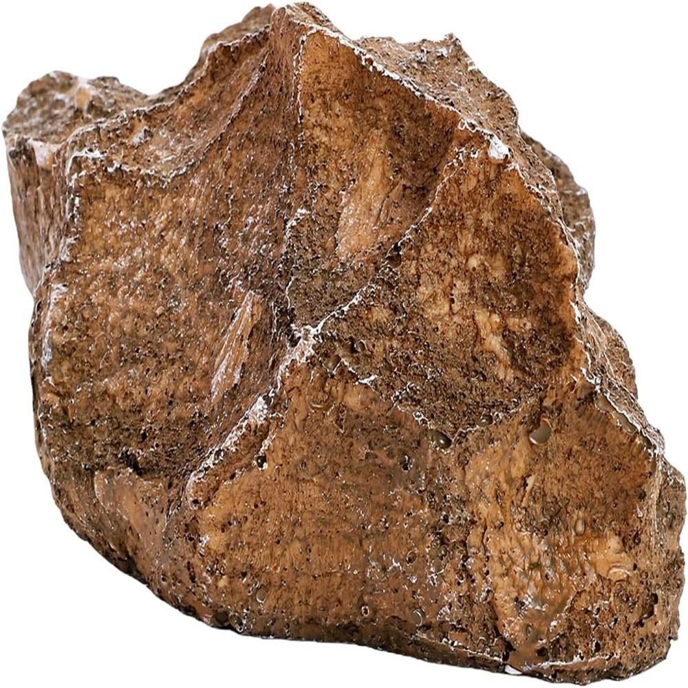 Resin Resin Rock Simulation Flat Base Hideout Decor Decorative Natural Rock Design Pet Enclosure
