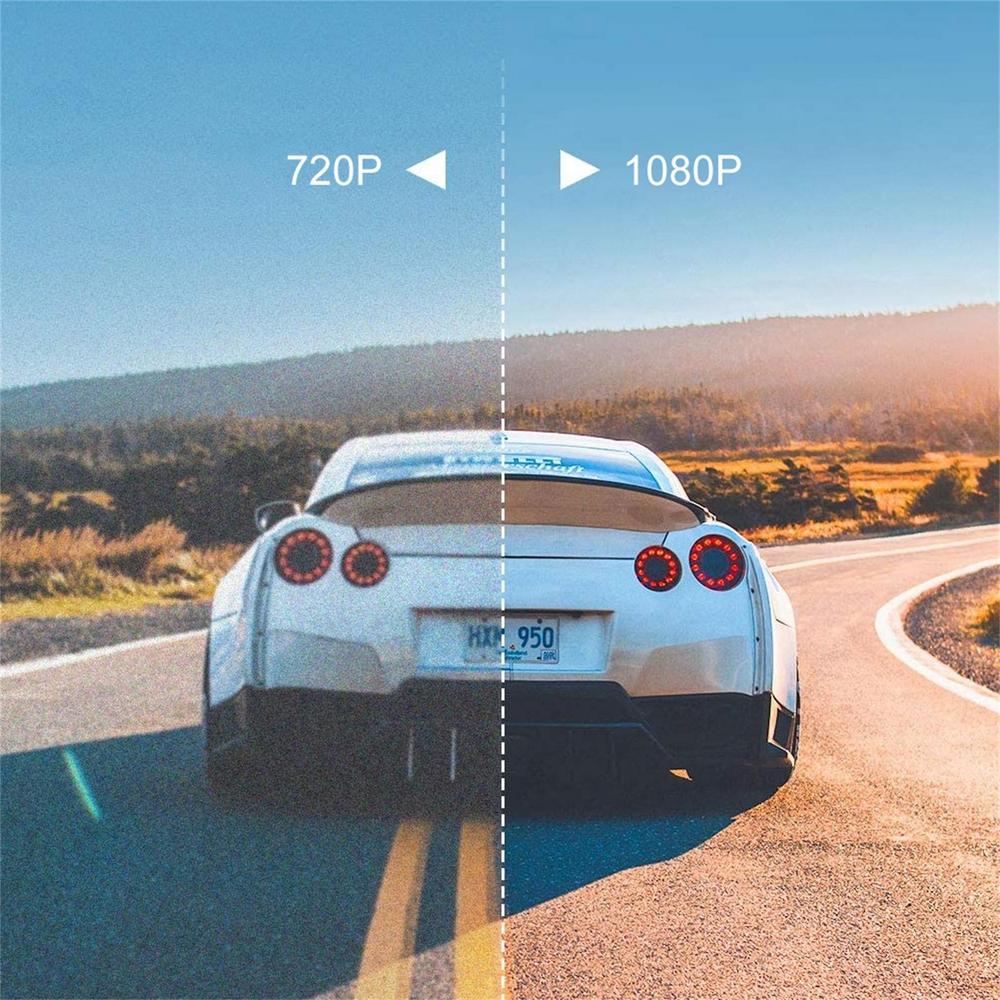 3-Kanal-Kamera 360 Dashcam Nachtsicht 2,4-Zoll-IPS-Bildschirm Parkmonitor 1080P Aufnahme 170 Weitwinkel