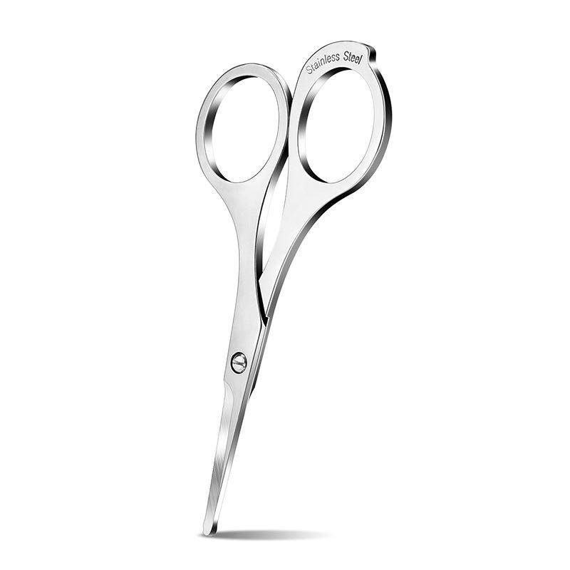 

Янцзян Динмэй Ножницы для макияжа из нержавеющей стали: Ножницы для стрижки бровей и носа с зубчиками и лента для век Toothed Round Nose Hair Scissors [Mirror Silver]