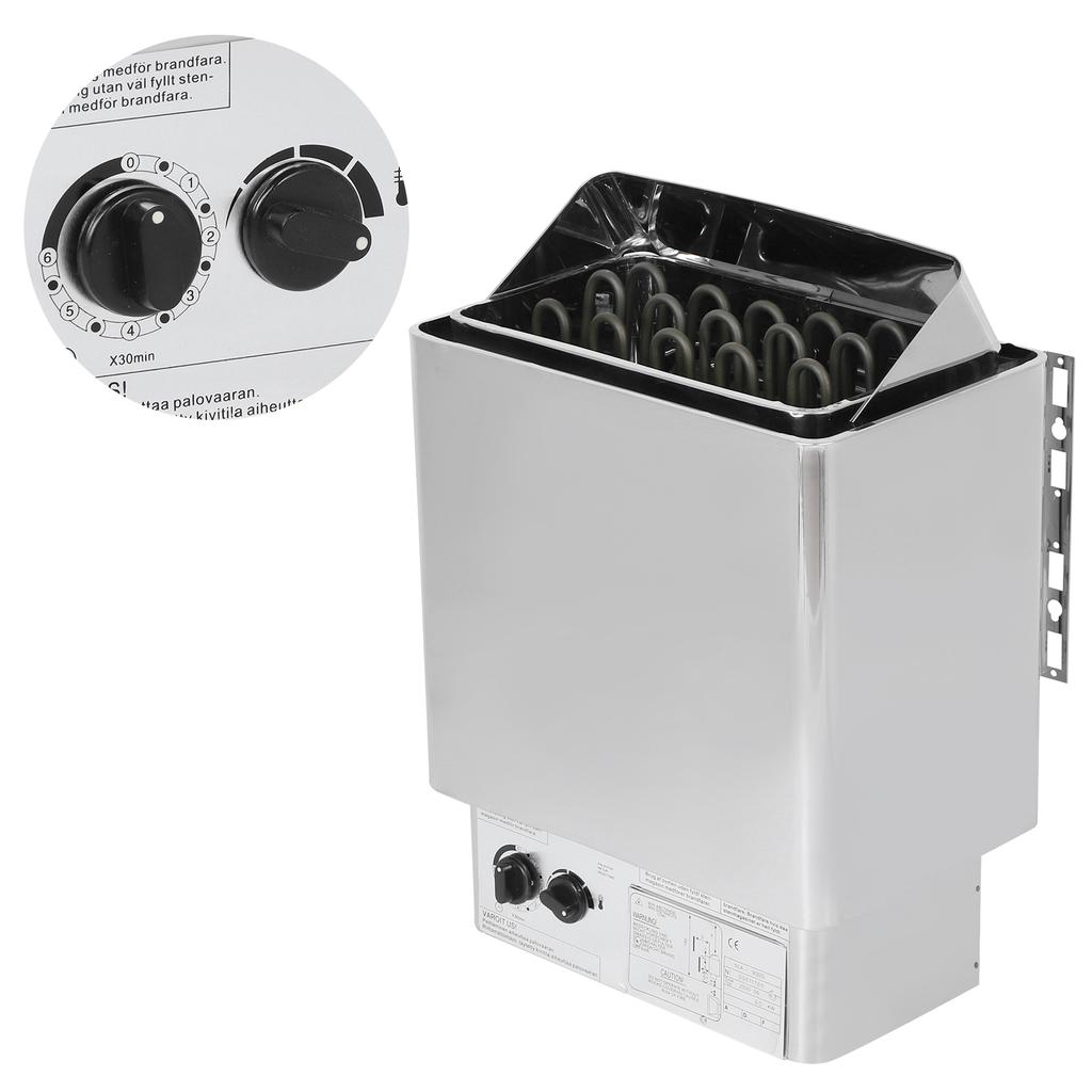 Stufa per Sauna in Acciaio Inossidabile 9KW Riscaldatore Stanza del Vapore Bagno SPA Attrezzatura 220?380V