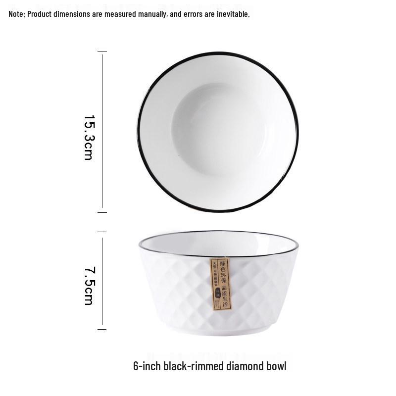 2025 Light Luxury Ceramic 10-Piece Bowl and Chopstick Set – Modern Tableware for Home and Housewarming Gifts