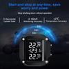 Extractme Wireless TPMS Motorcycle Tyre Temperature Alarm Sensor USB Charging LCD Display Tire Pressure Monitoring System