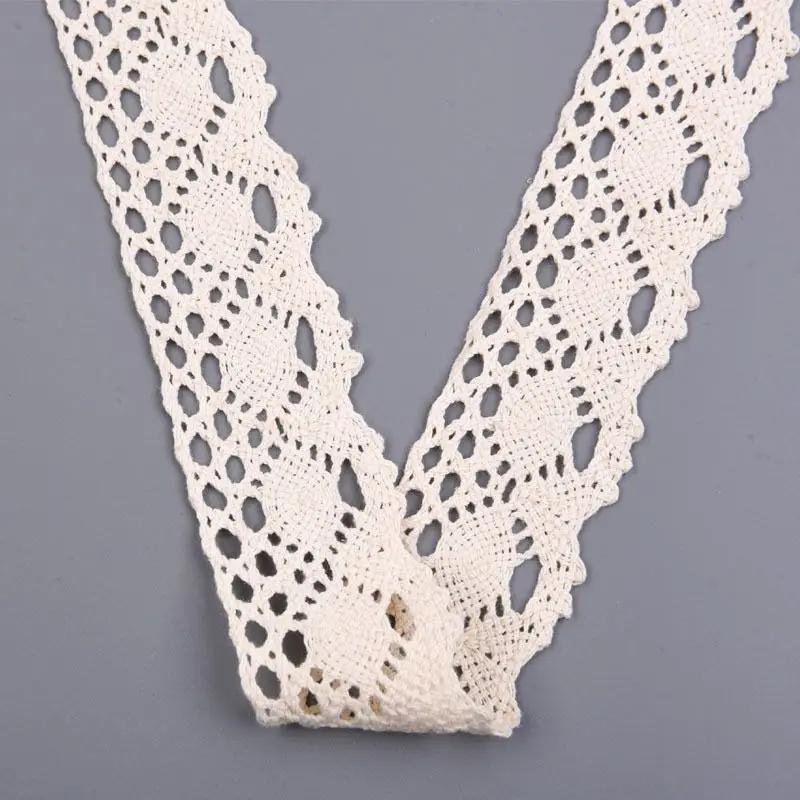 

Отбеленное Кружево из Полиэстера и Хлопка, Аксессуары для DIY, Подушка для Дивана, Простыня, Декоративная Лента Крючок для Одежды, 3,8 см 10 meters