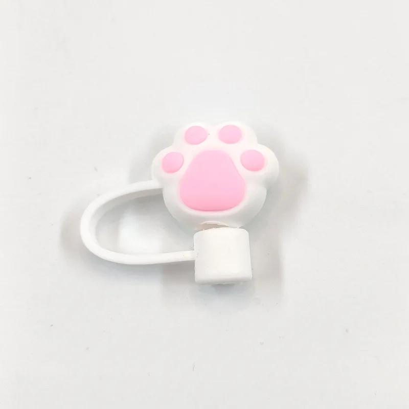 Creative Silicone Straw Plug Reusable Drinking Dust Cap Glass Cup Accessories Splash Proof Cartoon Straw Plugs Tips Cover