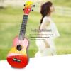 Hand-Painted 21-Inch Cartoon Ukulele for Beginners - Playable Student Instrument