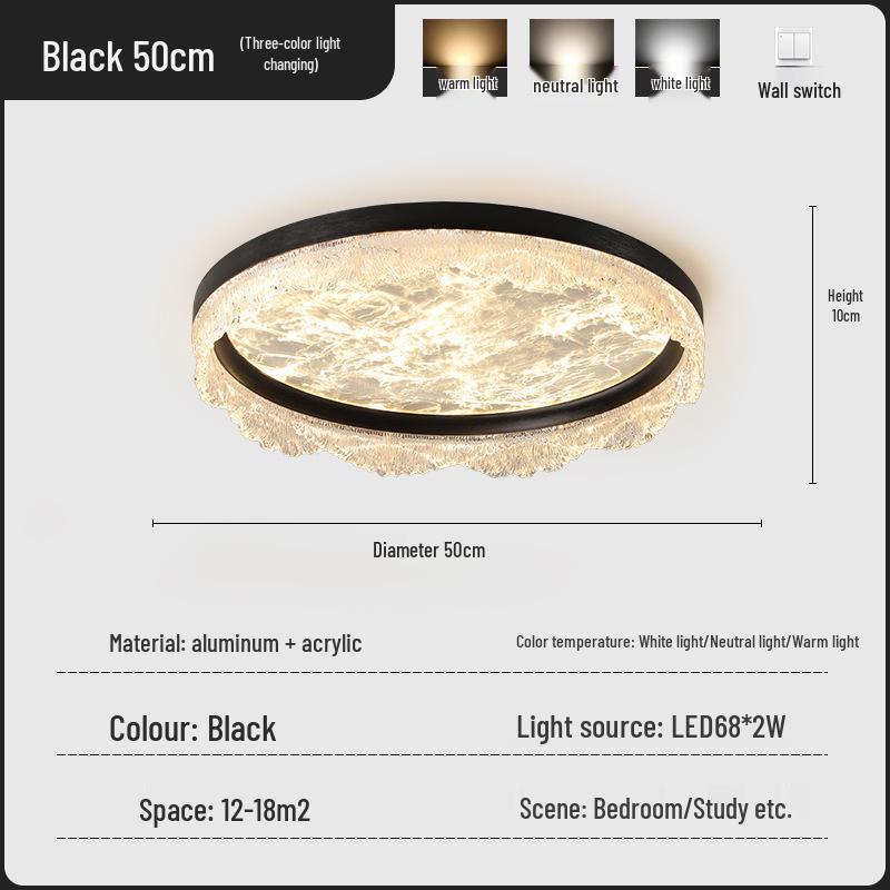 Xieduo 2025 Italian Light Luxury Ceiling Light for Eye Protection in Young Adult Bedrooms